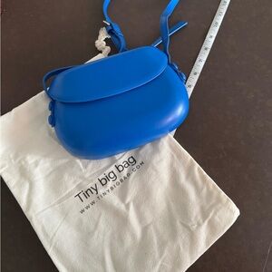 TinyBigBag blue novelty shoulder bag NWOT